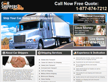 Tablet Screenshot of car-shippers.com